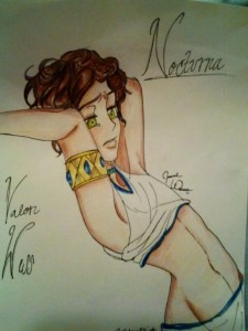Valon Wess, Credited to Jasmine Williams, Nocturna's first fan artist and my best friend.